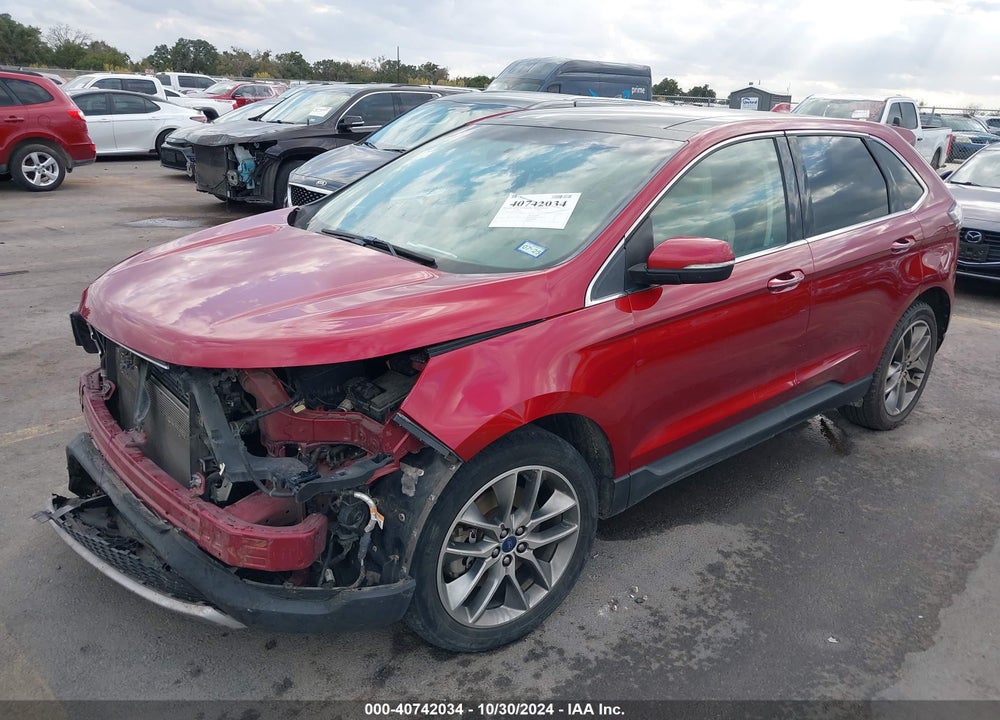 2016 FORD EDGE TITANIUM VIN: 2FMPK3K80GBB10998