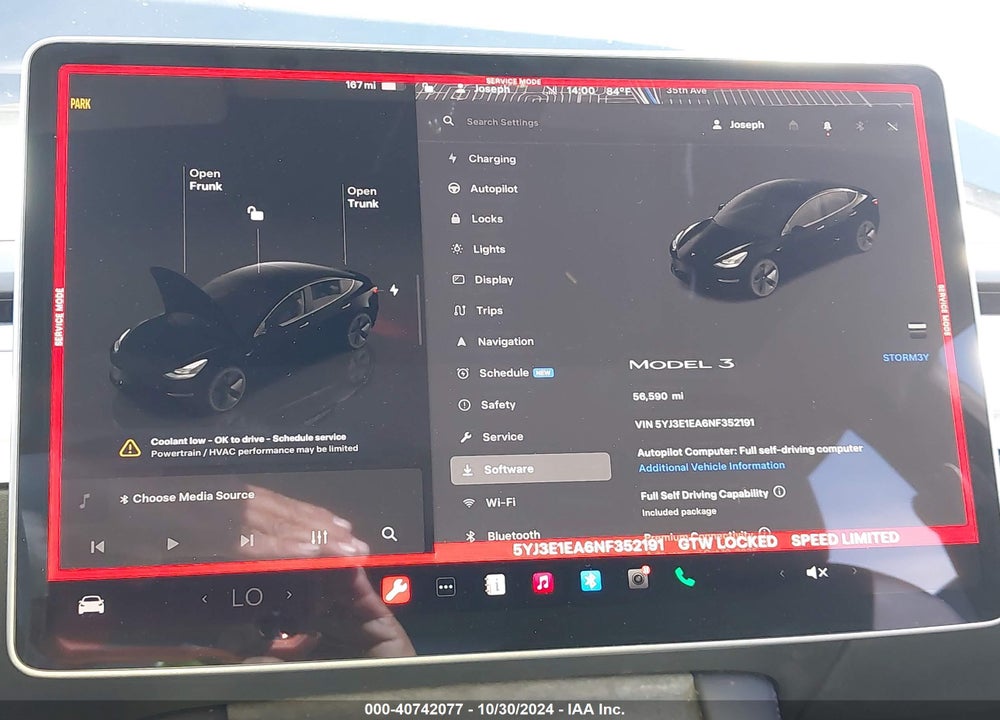 2022 TESLA MODEL 3 REAR-WHEEL DRIVE VIN: 5YJ3E1EA6NF352191
