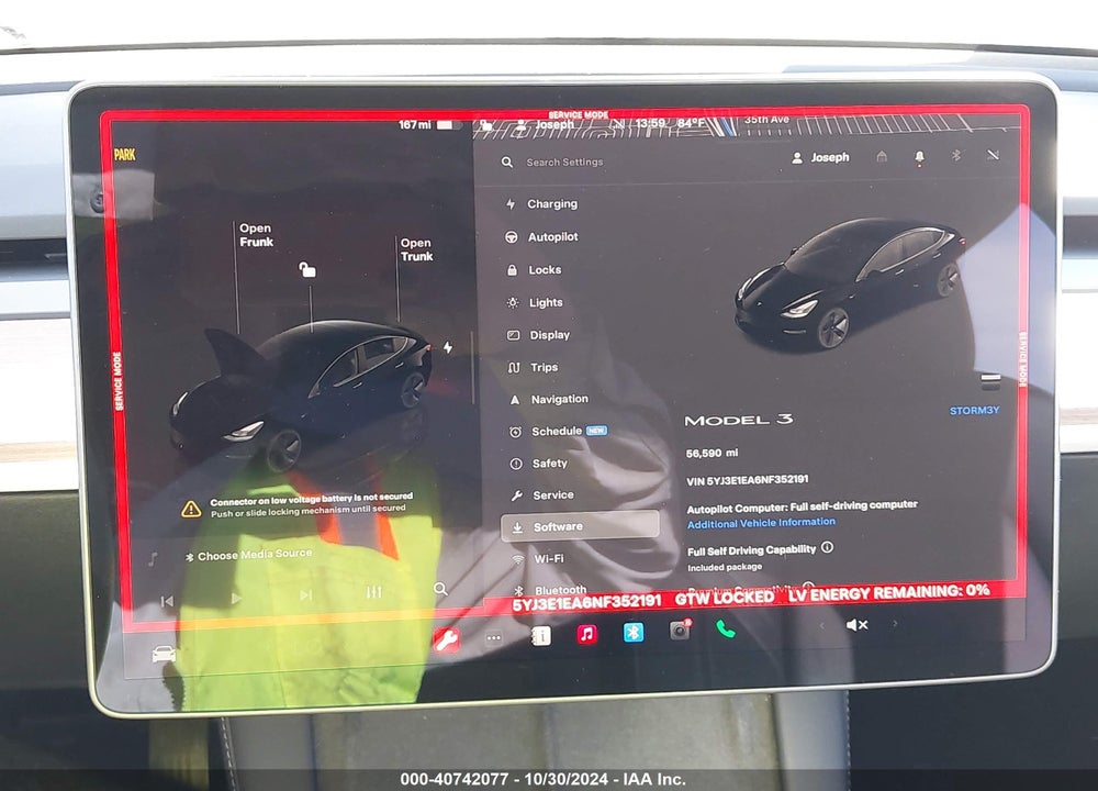 2022 TESLA MODEL 3 REAR-WHEEL DRIVE VIN: 5YJ3E1EA6NF352191