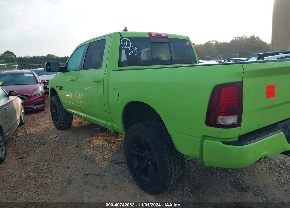 2017 RAM 1500 SPORT 4X4 5'7 BOX VIN: 1C6RR7MT5HS793622