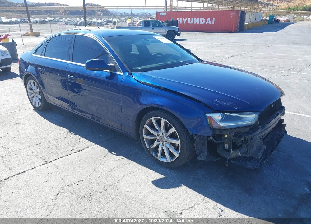 2013 AUDI A4 PREMIUM PLUS VIN: WAUFFAFL1DN045969