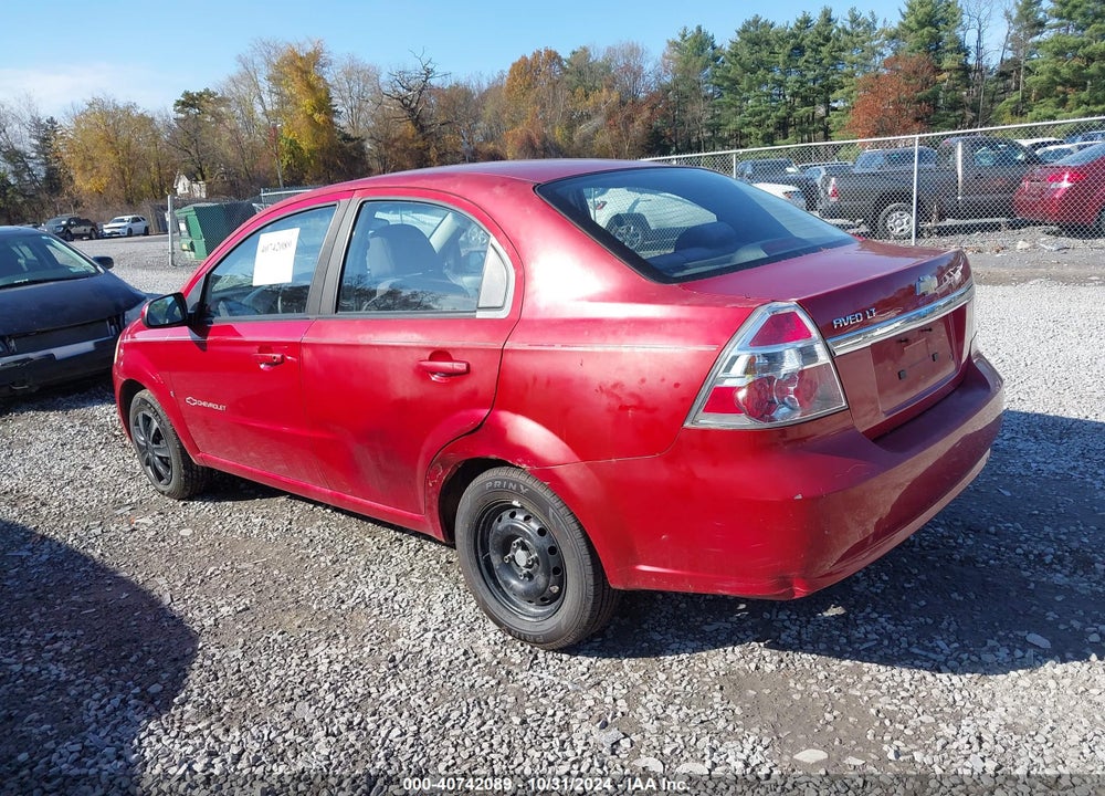 2009 CHEVROLET AVEO LT VIN: KL1TD56E69B389091