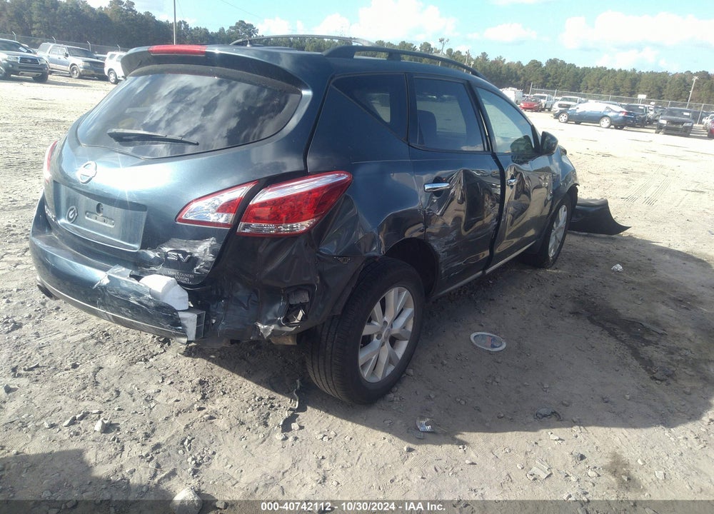 2012 NISSAN MURANO SV VIN: JN8AZ1MU8CW107459