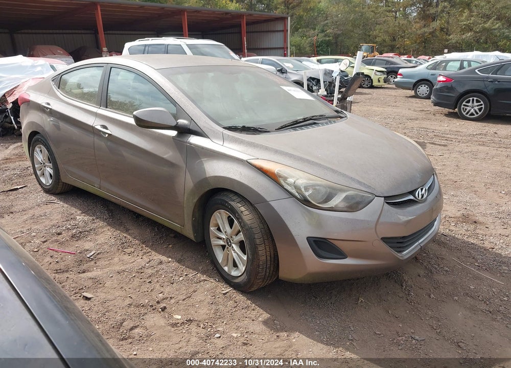 2012 HYUNDAI ELANTRA GLS VIN: 5NPDH4AE6CH074493