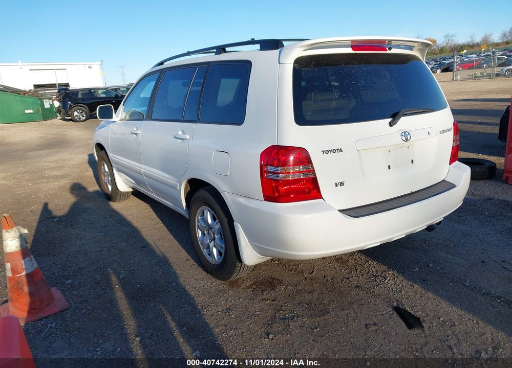 2003 TOYOTA HIGHLANDER V6 VIN: JTEGF21A230082507