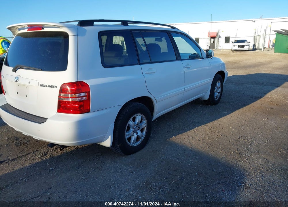 2003 TOYOTA HIGHLANDER V6 VIN: JTEGF21A230082507
