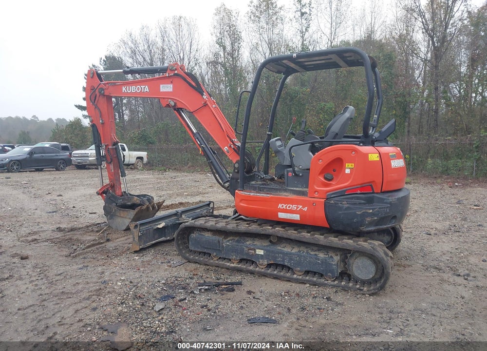 2018 KUBOTA KX057-4 MINI EXCAVATOR VIN: JKUK0574A01H28574
