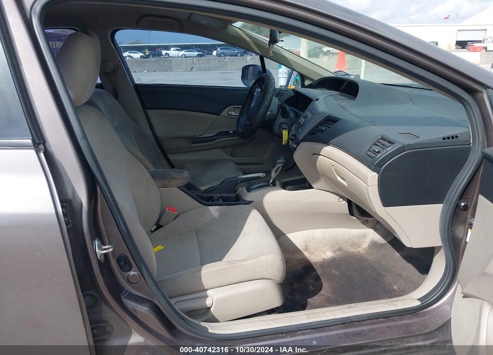 2012 HONDA CIVIC LX VIN: 2HGFB2F52CH578007