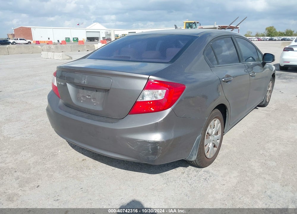 2012 HONDA CIVIC LX VIN: 2HGFB2F52CH578007