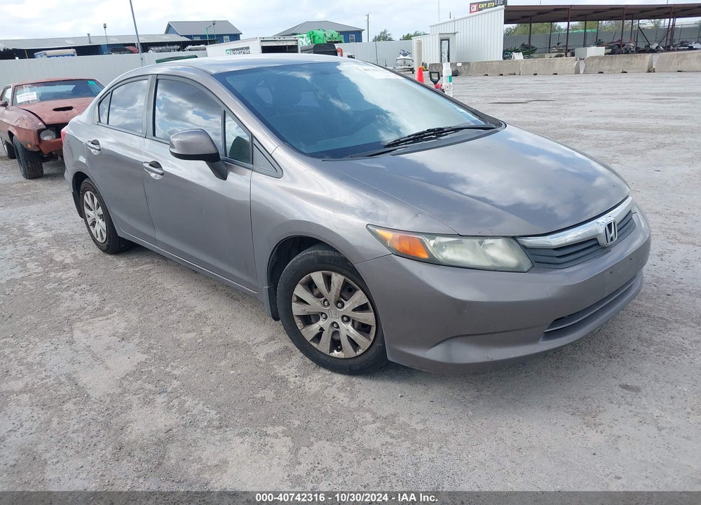 2012 HONDA CIVIC LX VIN: 2HGFB2F52CH578007