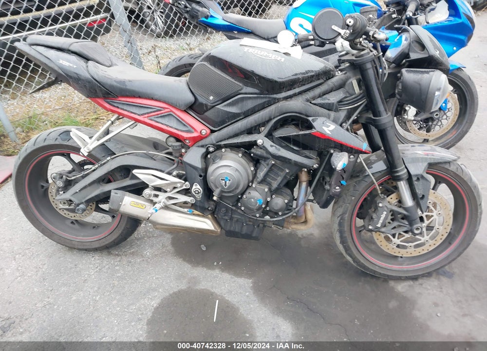 2018 TRIUMPH MOTORCYCLE STREET TRIPLE R VIN: SMTA414DXJT836749