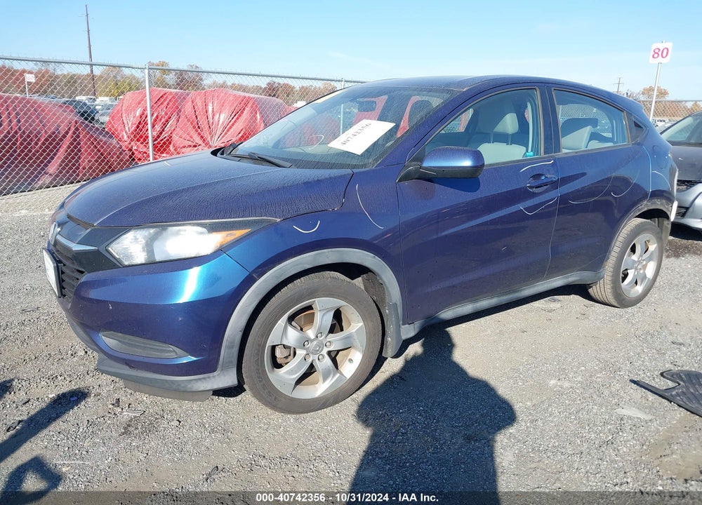 2016 HONDA HR-V LX VIN: 3CZRU5H33GM743213
