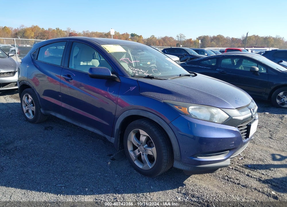 2016 HONDA HR-V LX VIN: 3CZRU5H33GM743213
