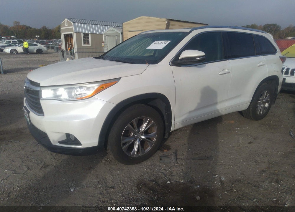 2014 TOYOTA HIGHLANDER XLE V6 VIN: 5TDJKRFH9ES013091
