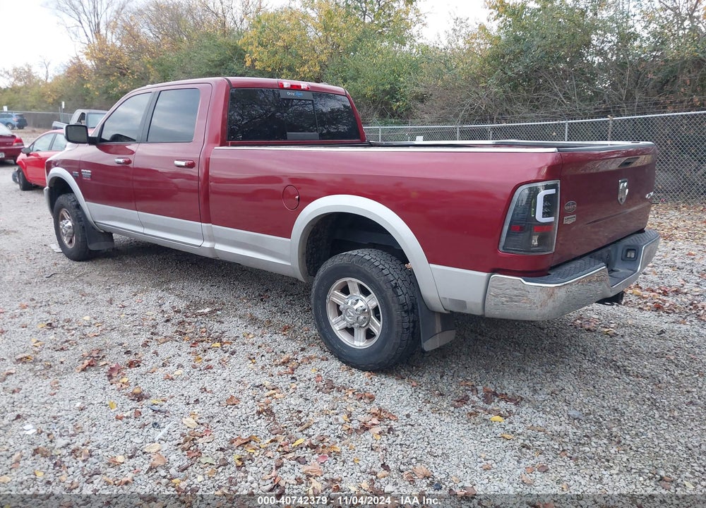 2012 DODGE RAM 2500 LARAMIE VIN: 3C6TD5KTXCG235406