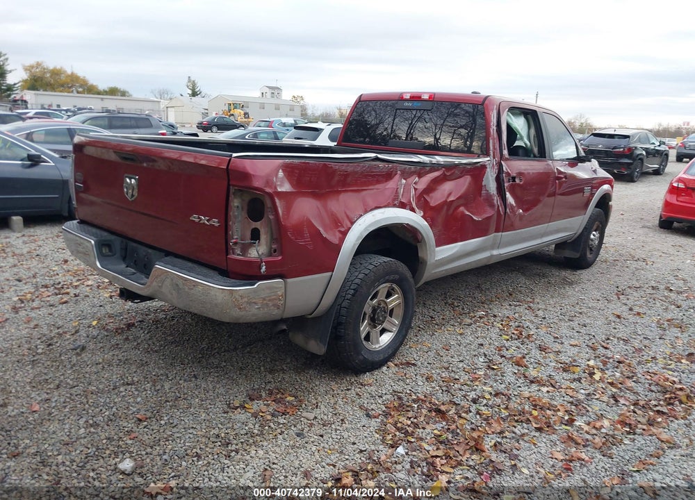 2012 DODGE RAM 2500 LARAMIE VIN: 3C6TD5KTXCG235406