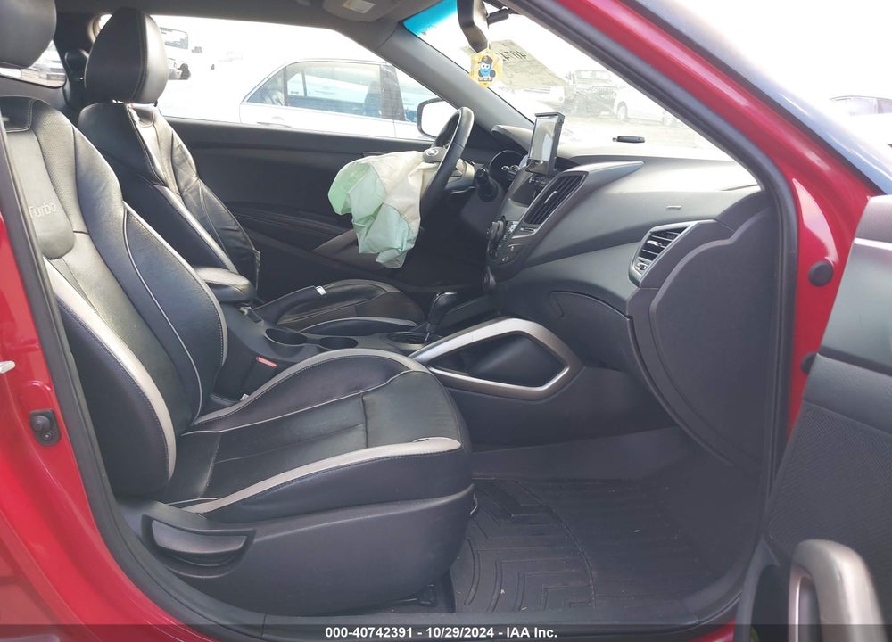 2013 HYUNDAI VELOSTER TURBO W/BLACK VIN: KMHTC6AE9DU146683