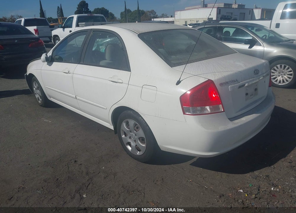 2007 KIA SPECTRA EX VIN: KNAFE122975376030