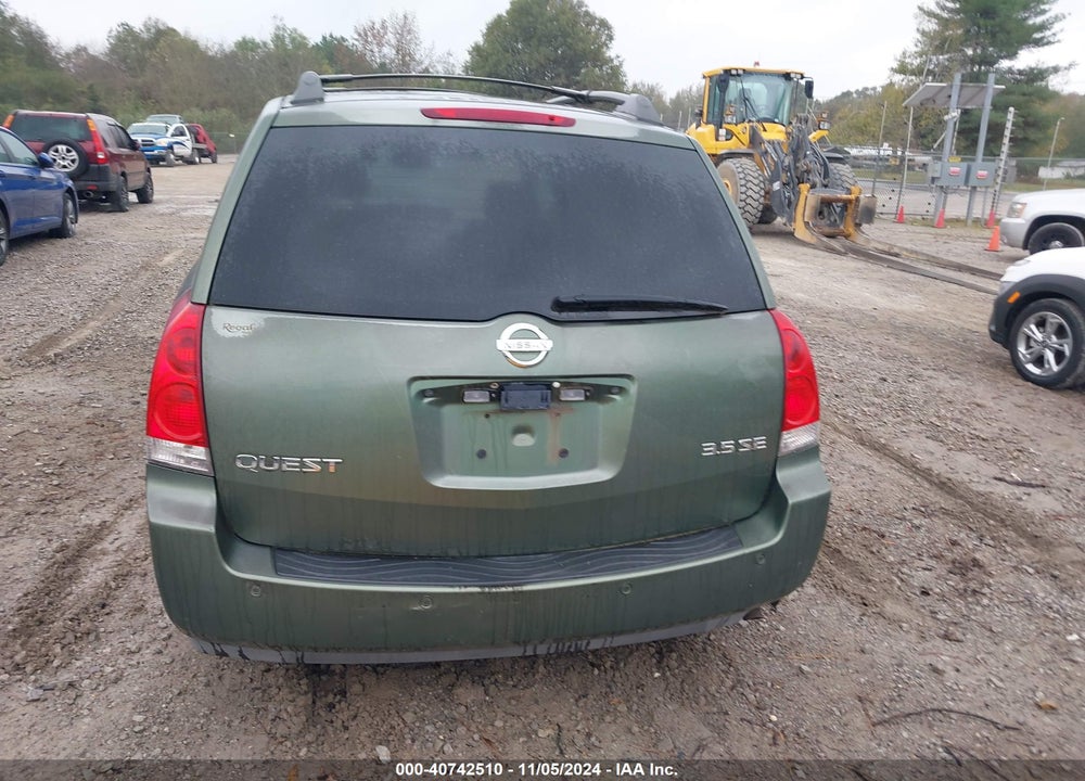 2004 NISSAN QUEST 3.5 SE VIN: 5N1BV28U14N308165