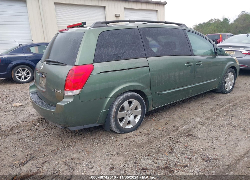 2004 NISSAN QUEST 3.5 SE VIN: 5N1BV28U14N308165