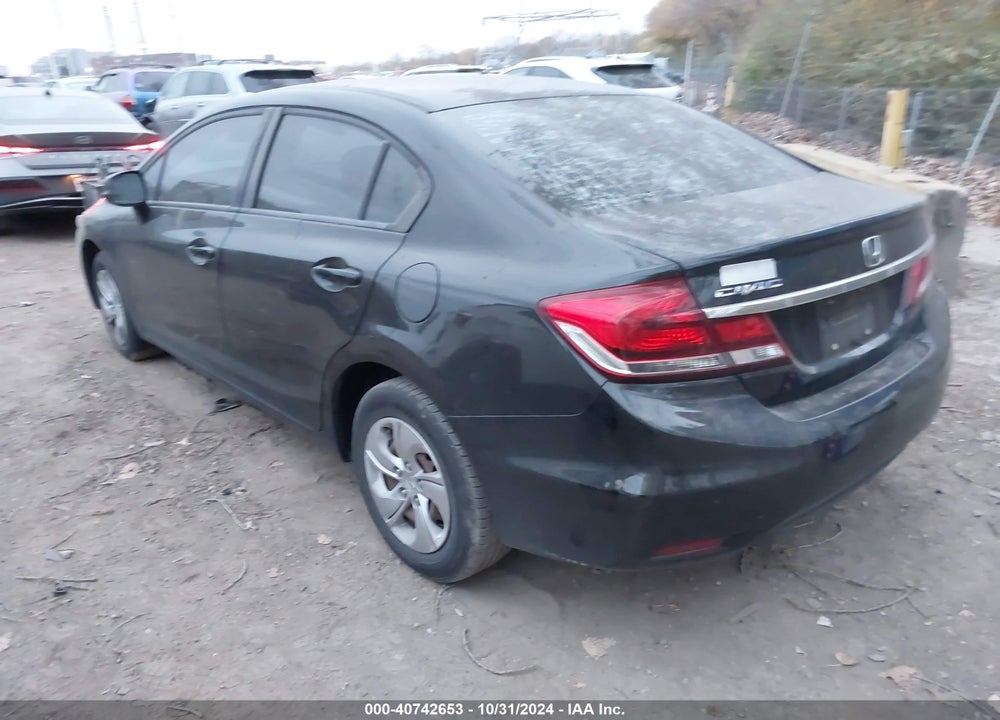 2013 HONDA CIVIC LX VIN: 19XFB2F50DE028610