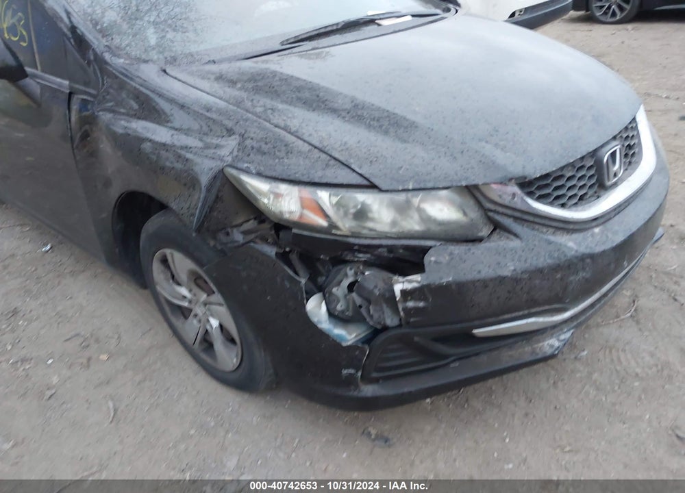 2013 HONDA CIVIC LX VIN: 19XFB2F50DE028610