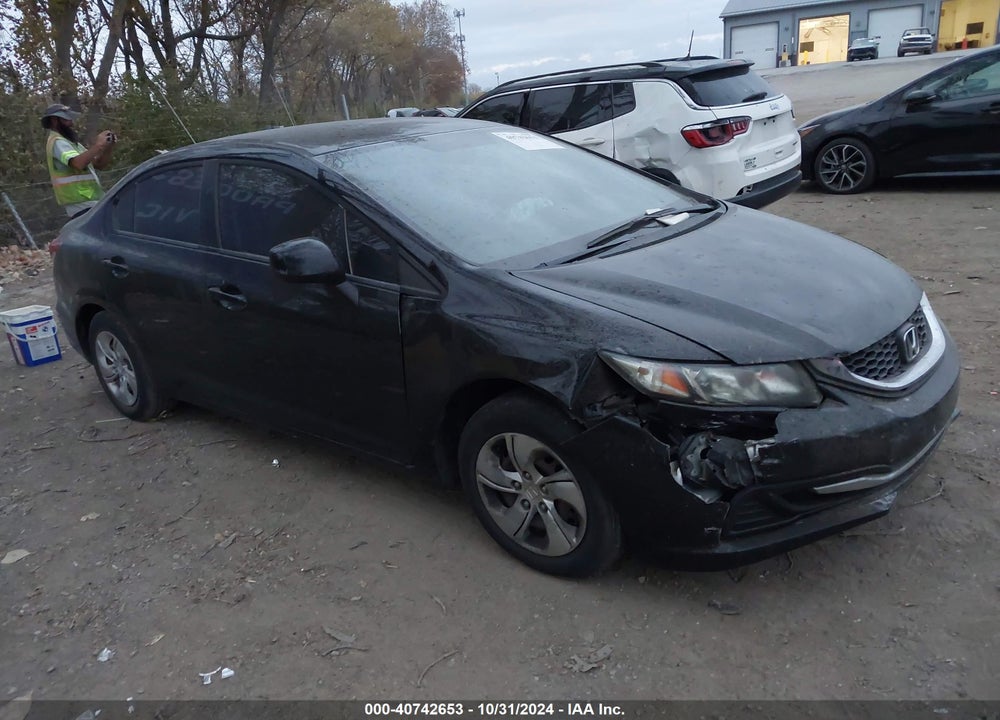 2013 HONDA CIVIC LX VIN: 19XFB2F50DE028610