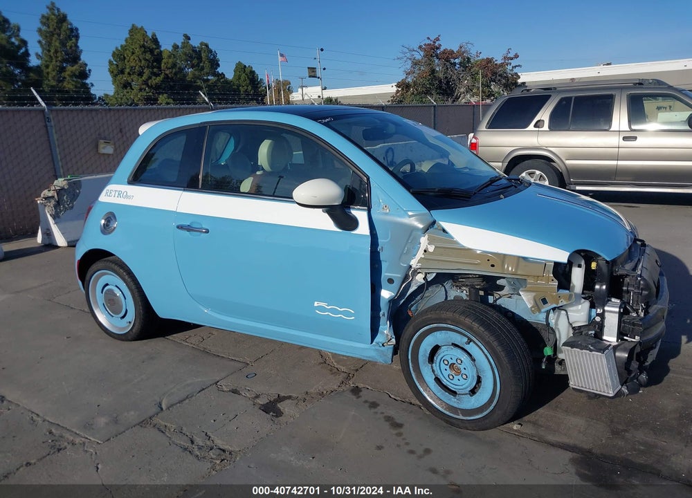 2019 FIAT 500 RETRO VIN: 3C3CFFCHXKT809841