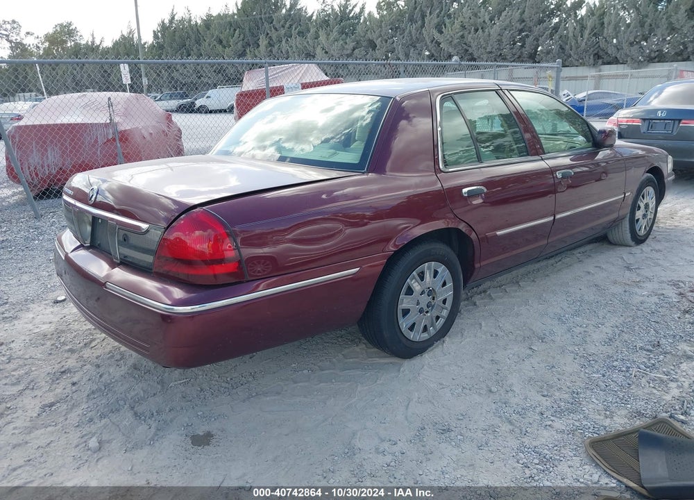 2006 MERCURY GRAND MARQUIS GS VIN: 2MEFM74W66X606692