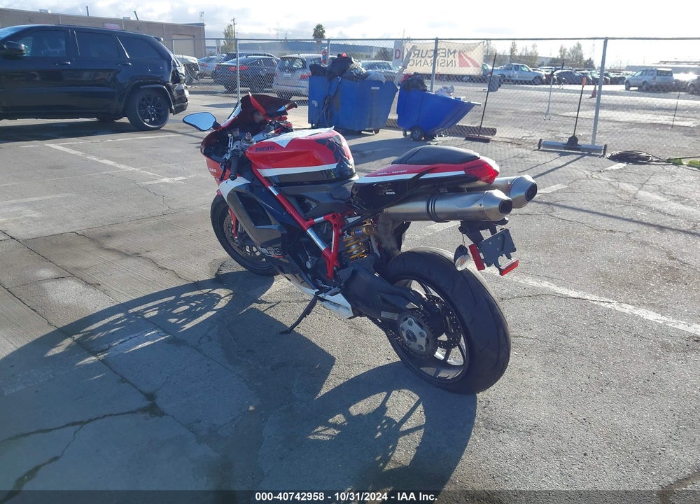2012 DUCATI SUPERBIKE 848/848 EVO CORSE SE VIN: ZDM1XBMV0CB021395