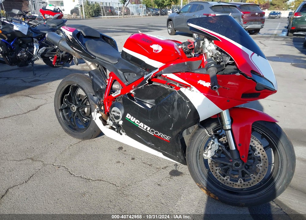 2012 DUCATI SUPERBIKE 848/848 EVO CORSE SE VIN: ZDM1XBMV0CB021395