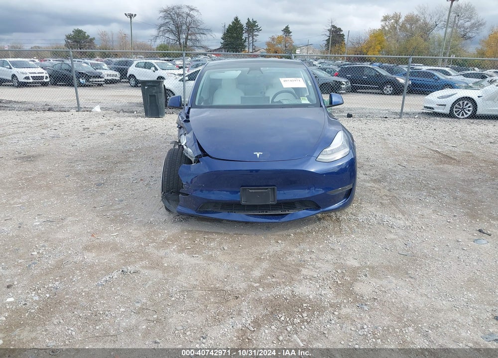 2021 TESLA MODEL Y LONG RANGE DUAL MOTOR ALL-WHEEL DRIVE VIN: 5YJYGDEE3MF210478