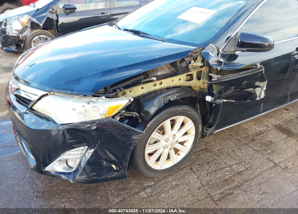 2012 TOYOTA CAMRY XLE VIN: 4T1BF1FK5CU008318
