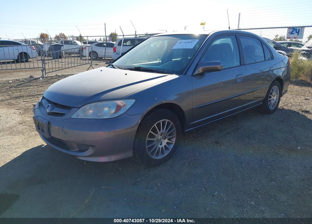2005 HONDA CIVIC EX VIN: 1HGES26785L006281