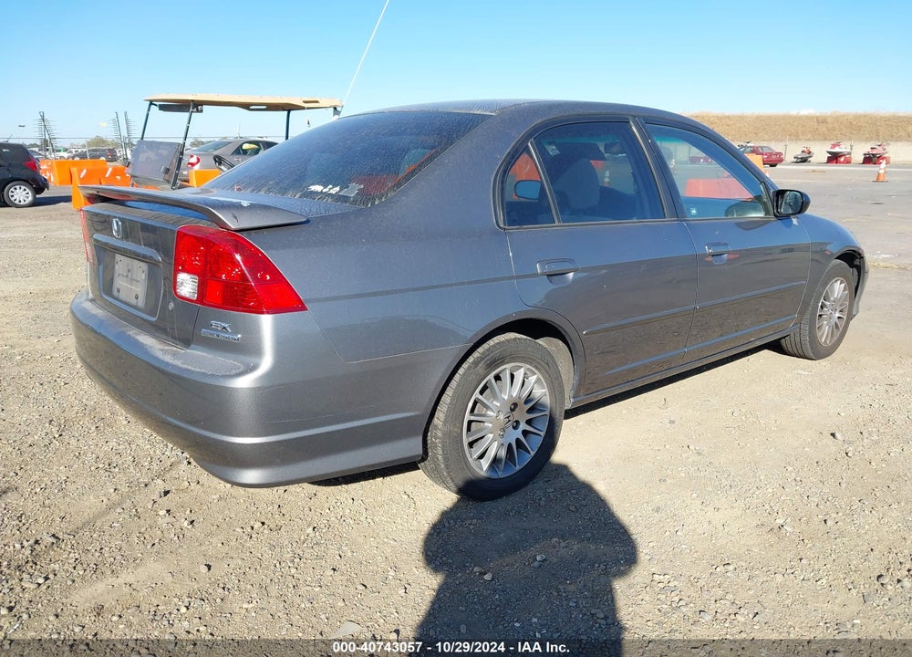 2005 HONDA CIVIC EX VIN: 1HGES26785L006281