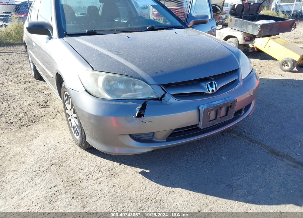 2005 HONDA CIVIC EX VIN: 1HGES26785L006281