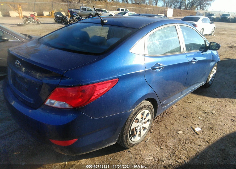 2016 HYUNDAI ACCENT SE VIN: KMHCT4AE5GU011337