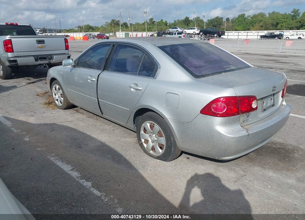 2008 KIA OPTIMA LX VIN: KNAGE123885183916