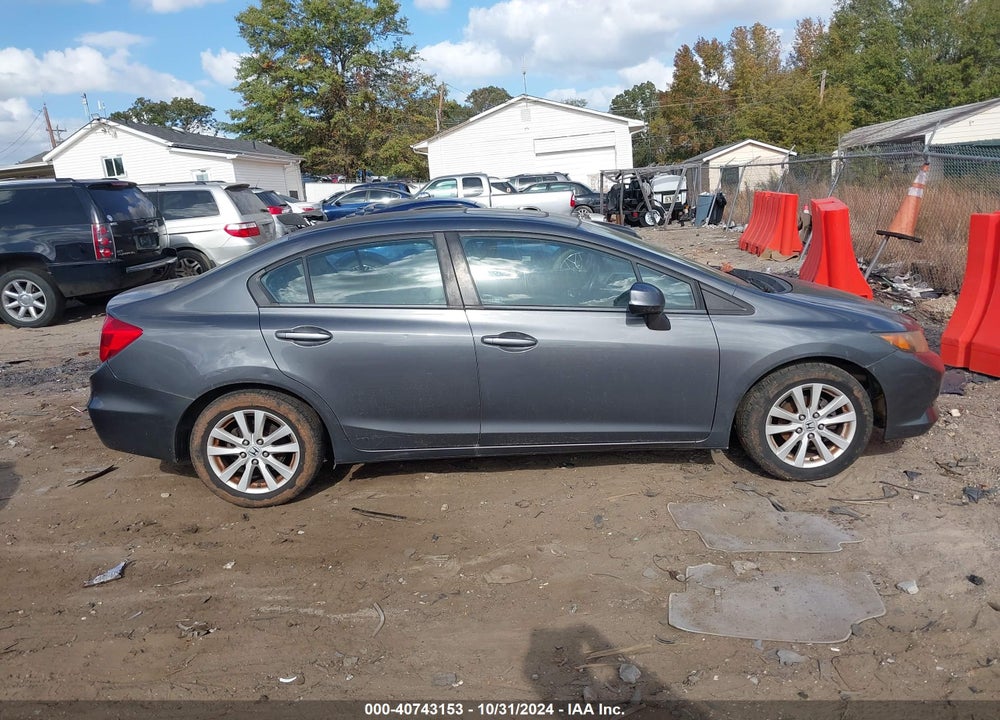 2012 HONDA CIVIC EX-L VIN: 2HGFB2F92CH331458