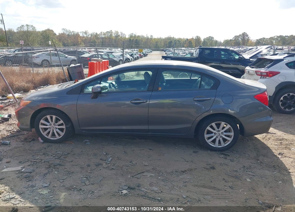 2012 HONDA CIVIC EX-L VIN: 2HGFB2F92CH331458