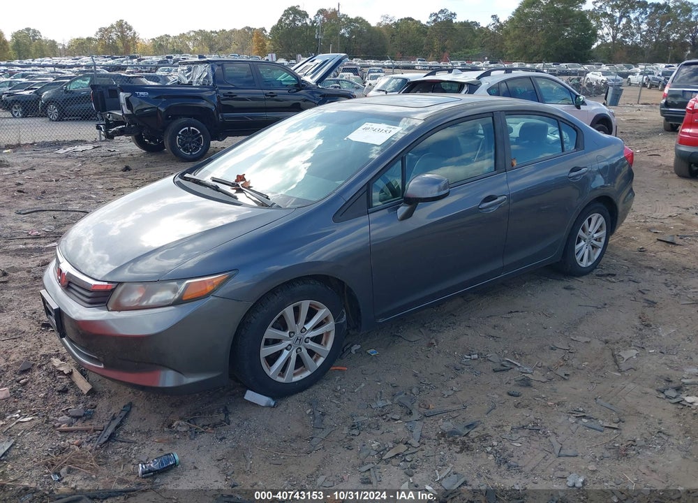 2012 HONDA CIVIC EX-L VIN: 2HGFB2F92CH331458