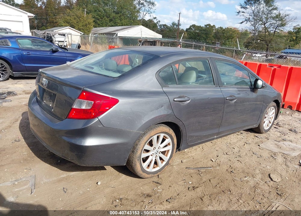 2012 HONDA CIVIC EX-L VIN: 2HGFB2F92CH331458