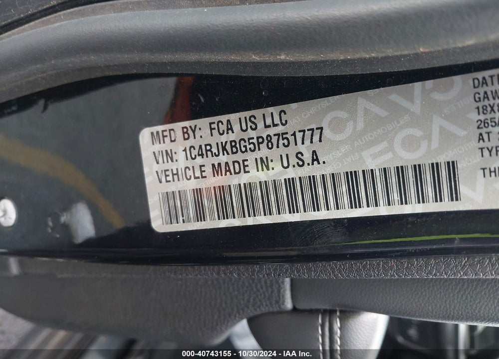 2023 JEEP GRAND CHEROKEE L LIMITED 4X4 VIN: 1C4RJKBG5P8751777