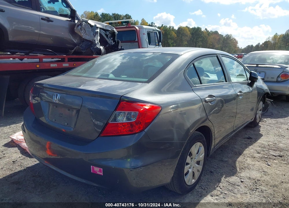2012 HONDA CIVIC LX VIN: 19XFB2F58CE372085