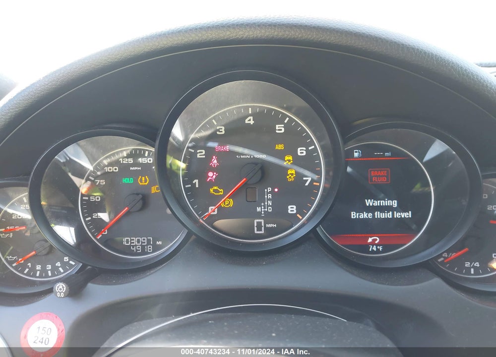 2014 PORSCHE CAYENNE PLATINUM EDITION VIN: WP1AA2A20ELA92079