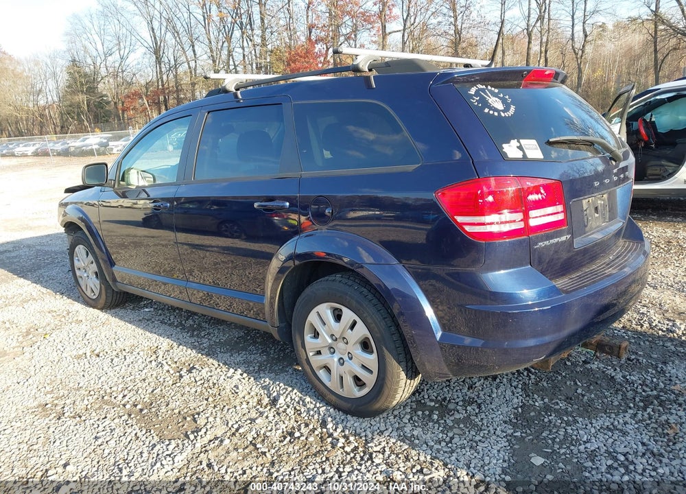 2019 DODGE JOURNEY SE VALUE PACKAGE VIN: 3C4PDCAB7KT747203