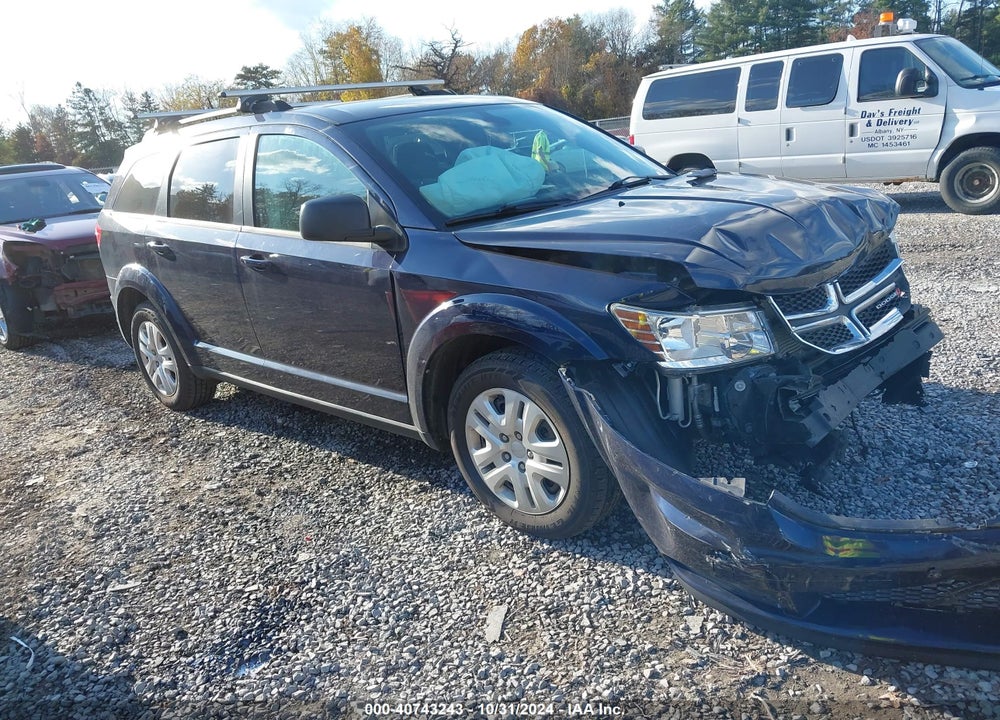 2019 DODGE JOURNEY SE VALUE PACKAGE VIN: 3C4PDCAB7KT747203
