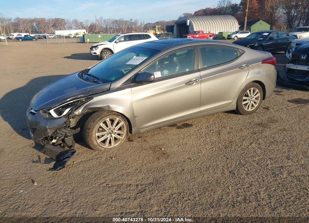 2014 HYUNDAI ELANTRA SE VIN: 5NPDH4AE5EH459577