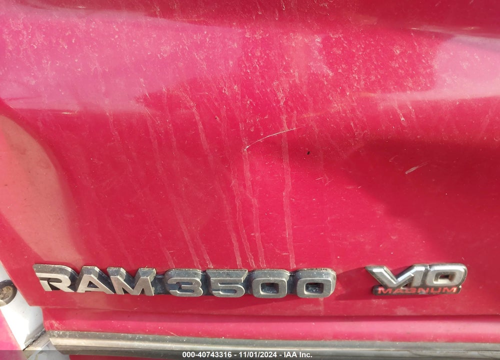 1995 DODGE RAM 3500 VIN: 3B7MC33W7SM179812