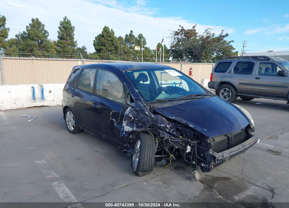 2008 HONDA FIT SPORT VIN: JHMGD37658S011055